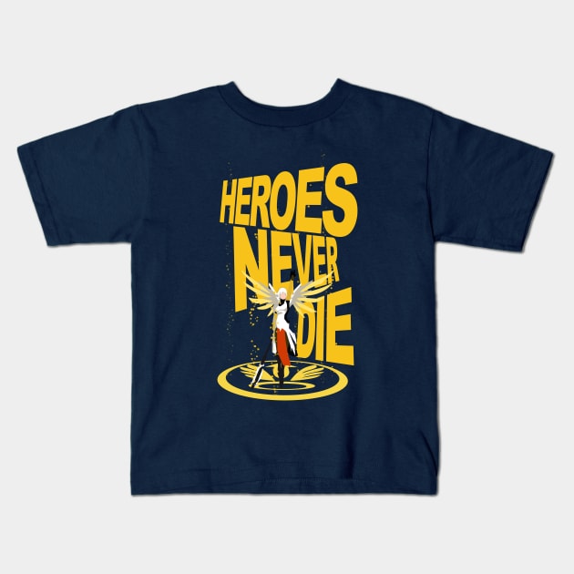 Heroes Never Die Kids T-Shirt by archclan